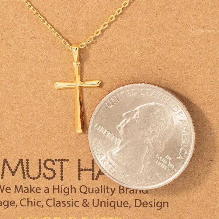 Dainty Cross Pendant Necklace