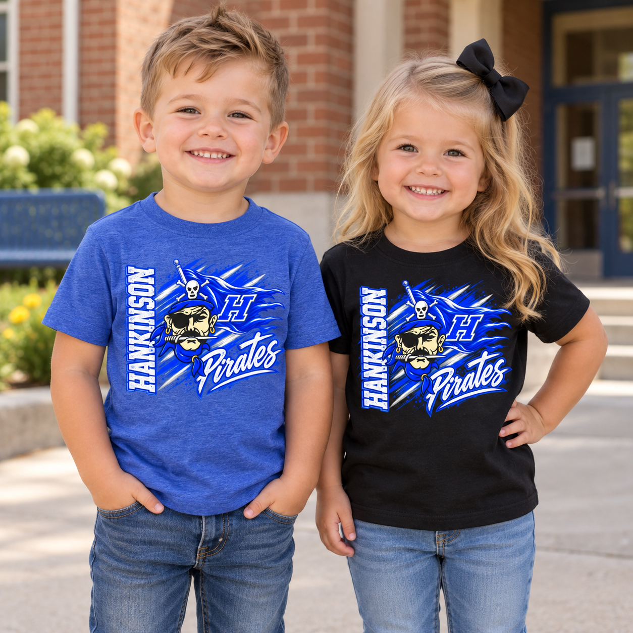 Hankinson Pirates – Pirate Pride Blue and Pirate Pride Black| Toddler T-Shirt