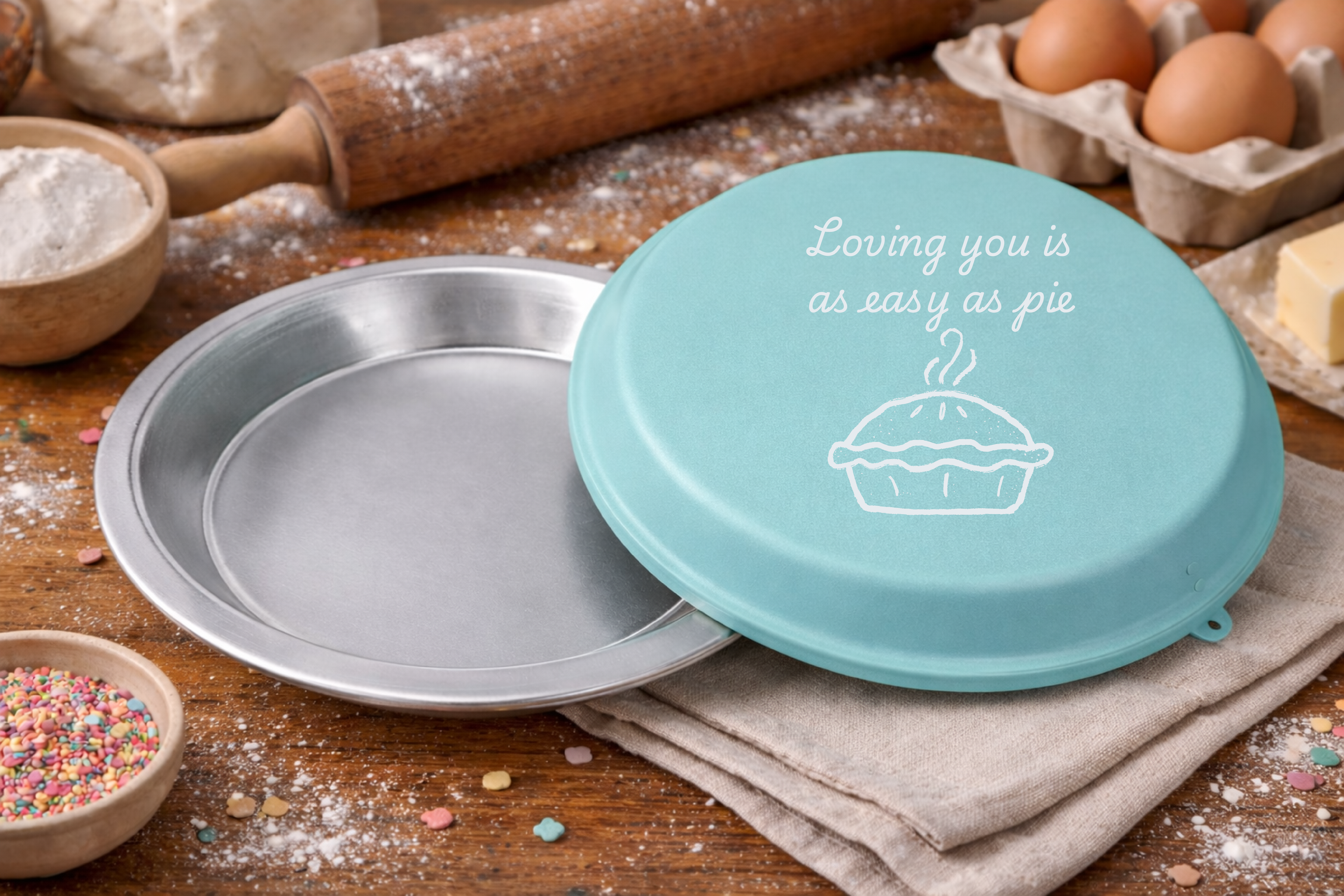 Loving You Is As Easy As Pie Engraved Pie Pan