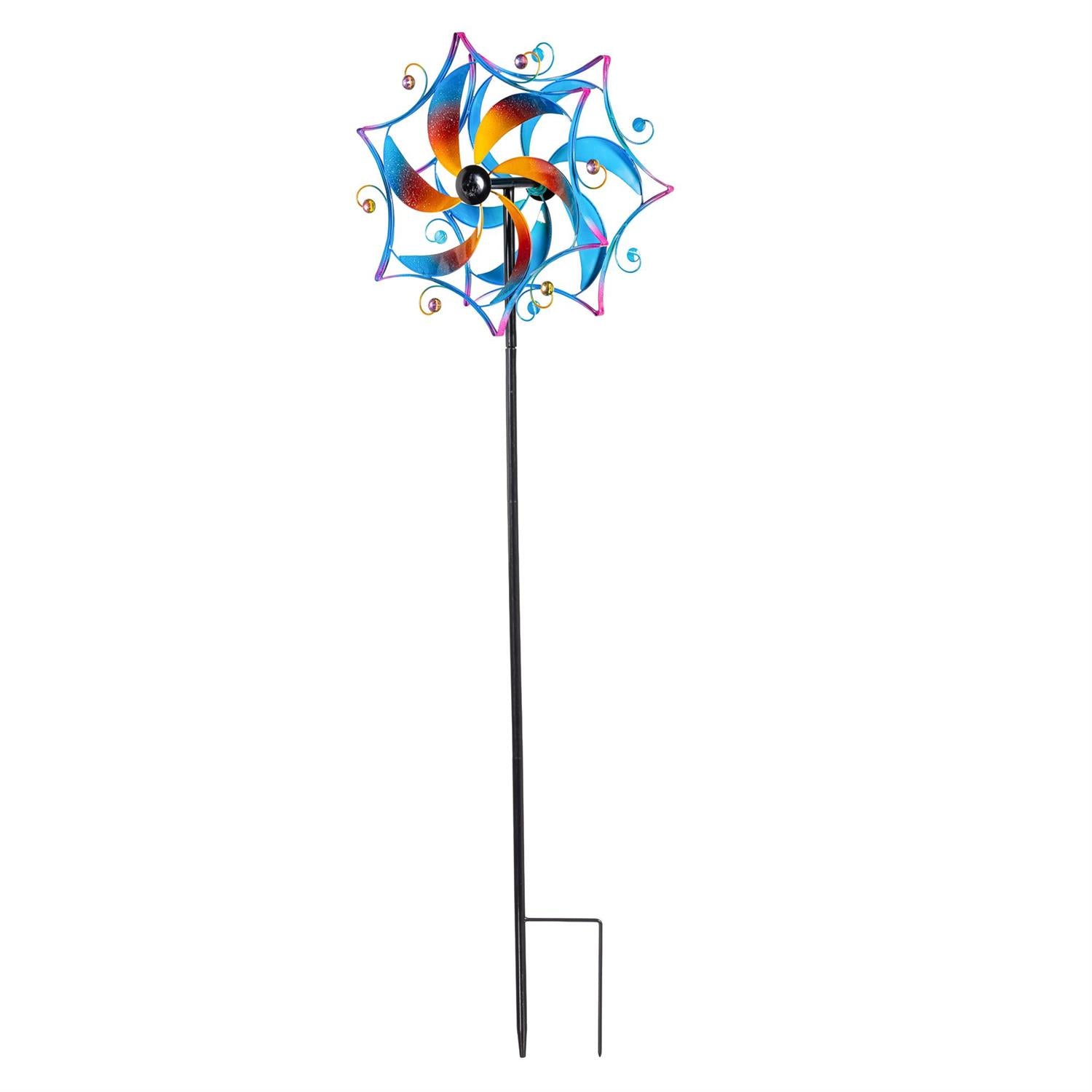 Metal Whirling Mirage Wind Spinner – 48" Garden Spinner
