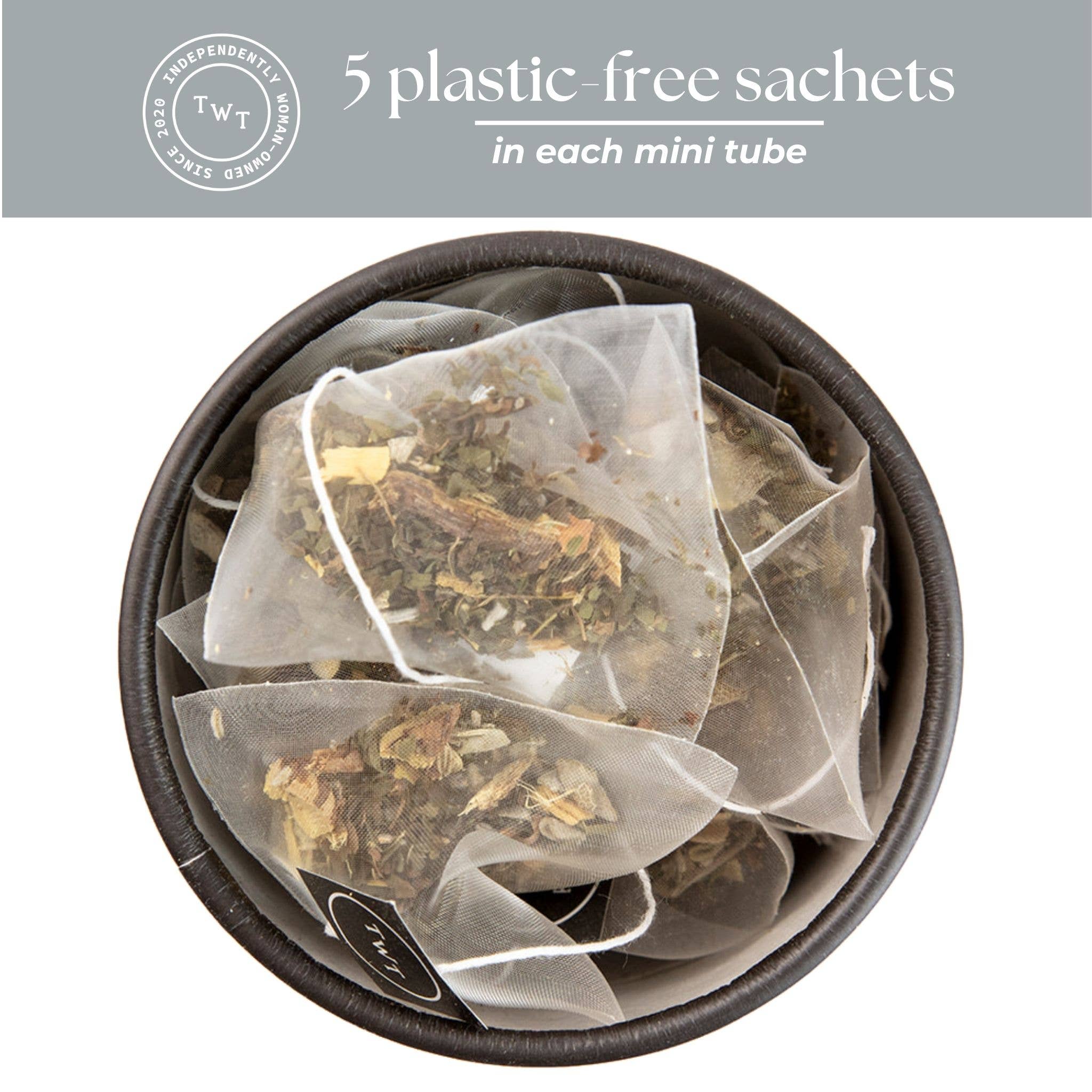 Tea With Tae Calming Tea Herbal Rest Mini Tea Tube Gift (5 tea bags)