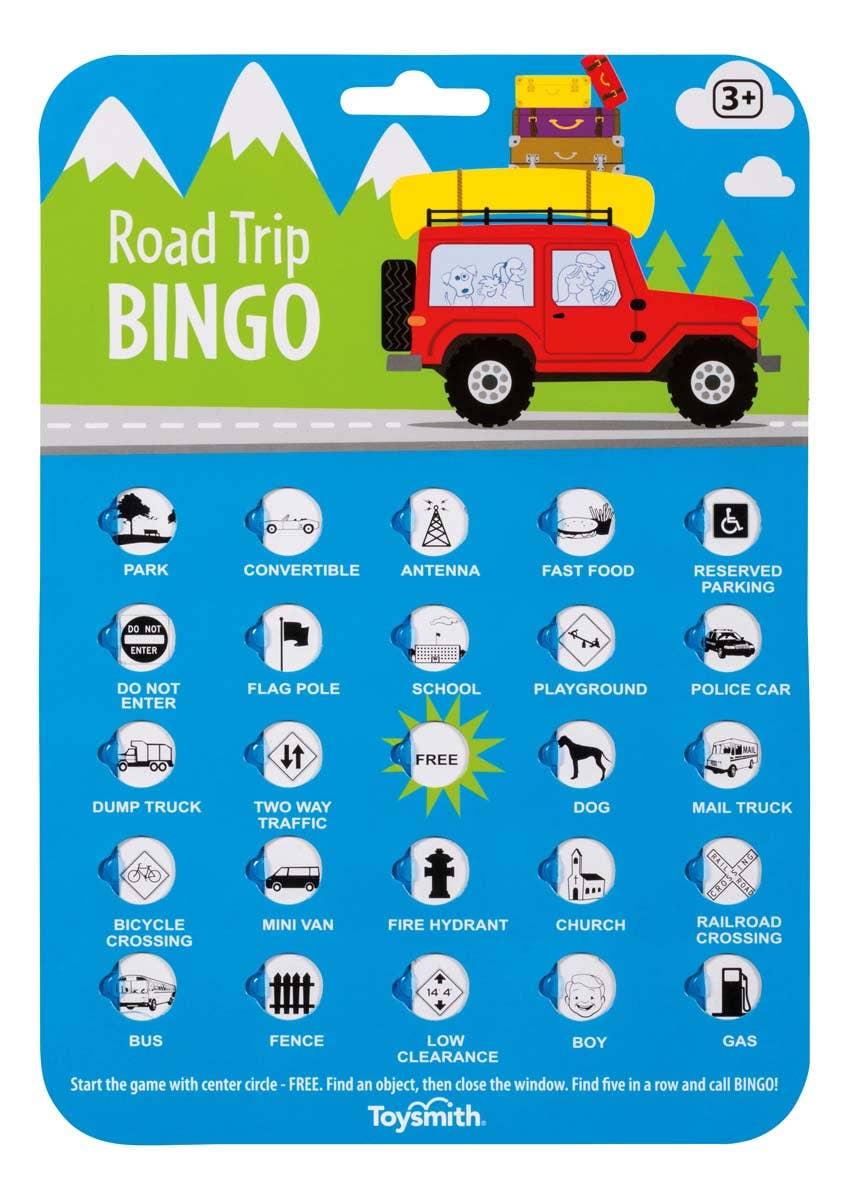 Road Trip Bingo, Travel Game