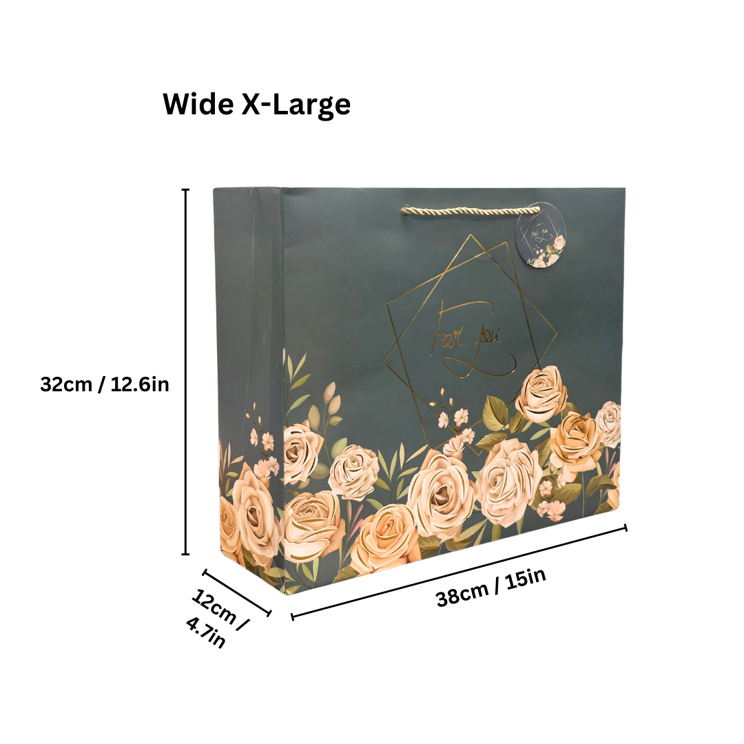 Everyday Gift Bag – Fun Stripes & Polka Dot Patterns (Wide X-Large)