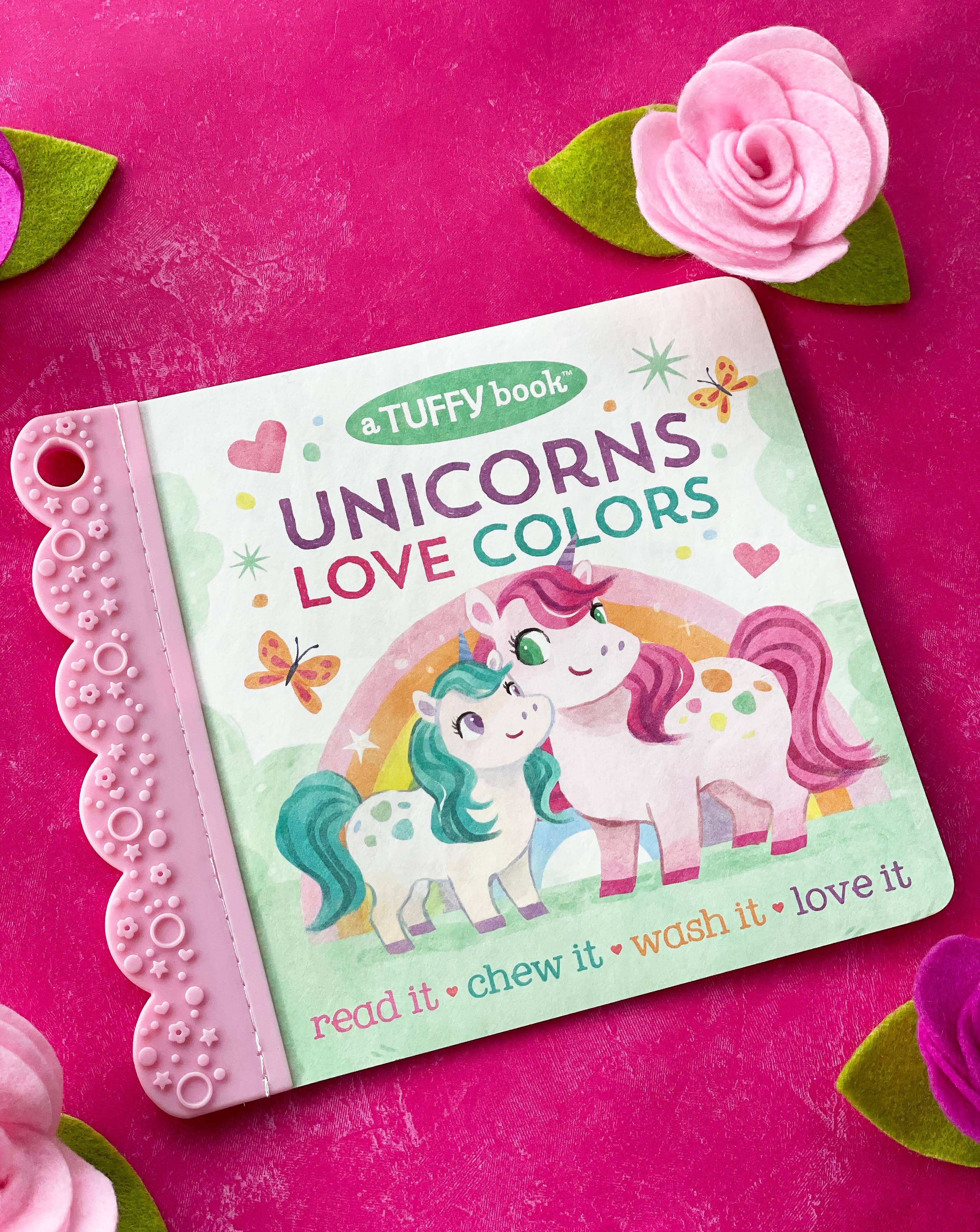Unicorns Love Colors – Tuffy Teether Indestructible Book
