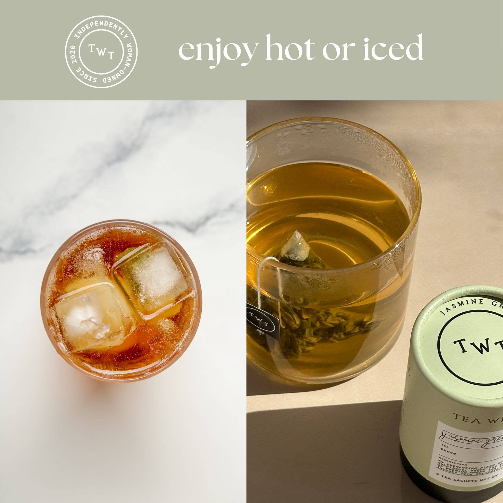 Tea With Tae Jasmine Green Tea Mini Tube Gift (5 tea bags)