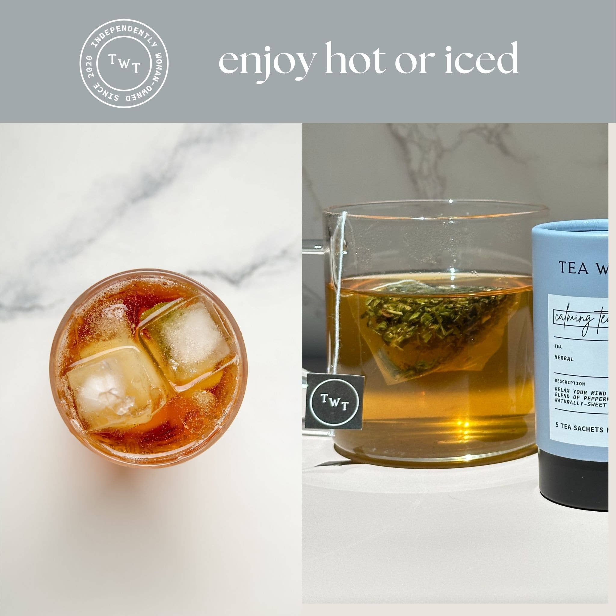 Tea With Tae Calming Tea Herbal Rest Mini Tea Tube Gift (5 tea bags)