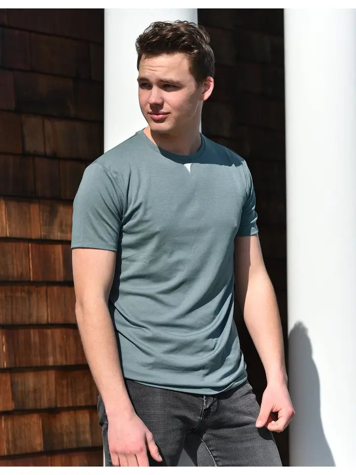 Short Sleeve Crew Collar