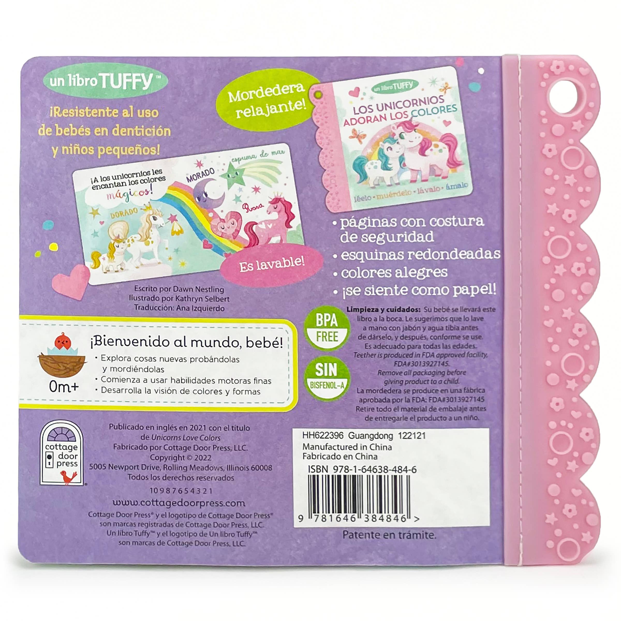 Unicorns Love Colors – Tuffy Teether Indestructible Book
