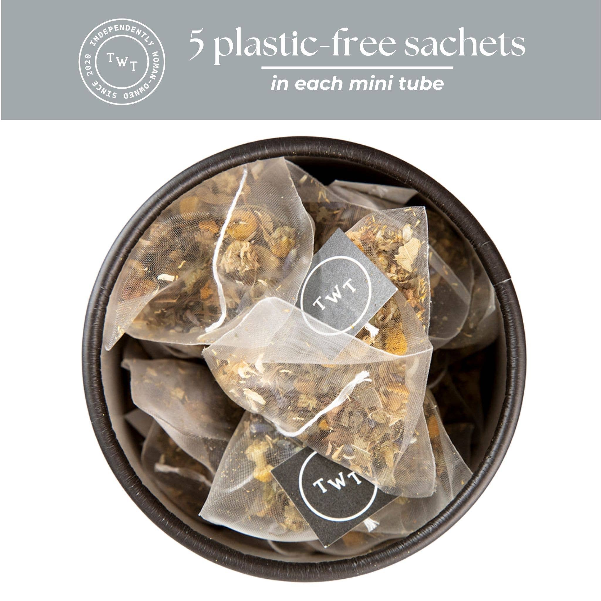 Tea With Tae Spa Bliss Herbal Mini Tea Tube Gift (5 tea bags)