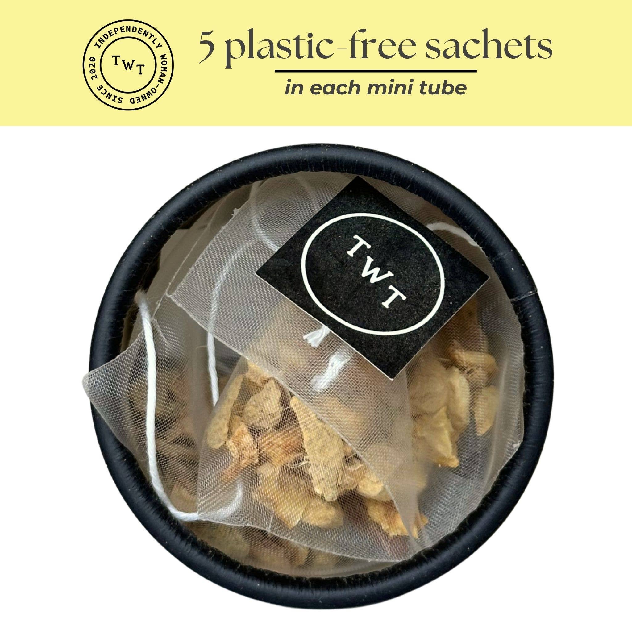 Tea With Tae Lemon Ginger Herbal Mini Tube Gift (5 tea bags)