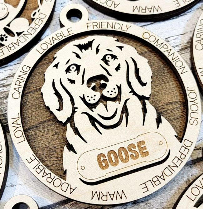 Airedale Terrier Ornament With Your Dogs Name Engraved