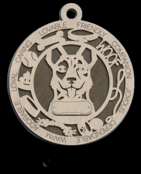 Cattle Dog Ornament With Your Dogs Name Engraved