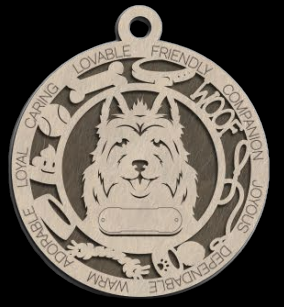 Australian Terrier Ornament With Your Dogs Name Engraved