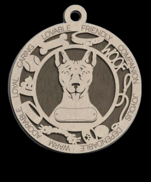 Basenji Ornament With Your Dogs Name Engraved