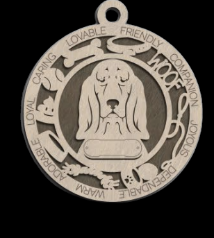 Basset Hound Ornament With Your Dogs Name Engraved
