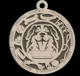 Bernese Mountain Dog Ornament With Your Dogs Name Engraved