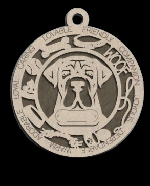 Boarboel Ornament With Your Dogs Name Engraved