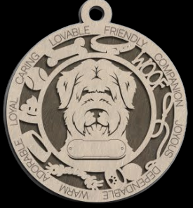 Bouvier Des Flandres Ornament With Your Dogs Name Engraved
