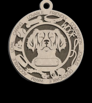 Brittany Ornament With Your Dogs Name Engraved