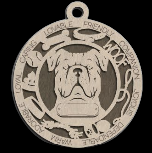 Cane Corso Natural Ornament With Your Dogs Name Engraved
