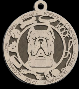 Cane Corso Cropped Ornament With Your Dogs Name Engraved